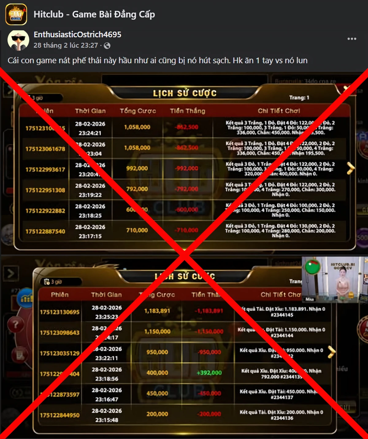 Phân tích các chiêu trò chơi xấu Hit Club